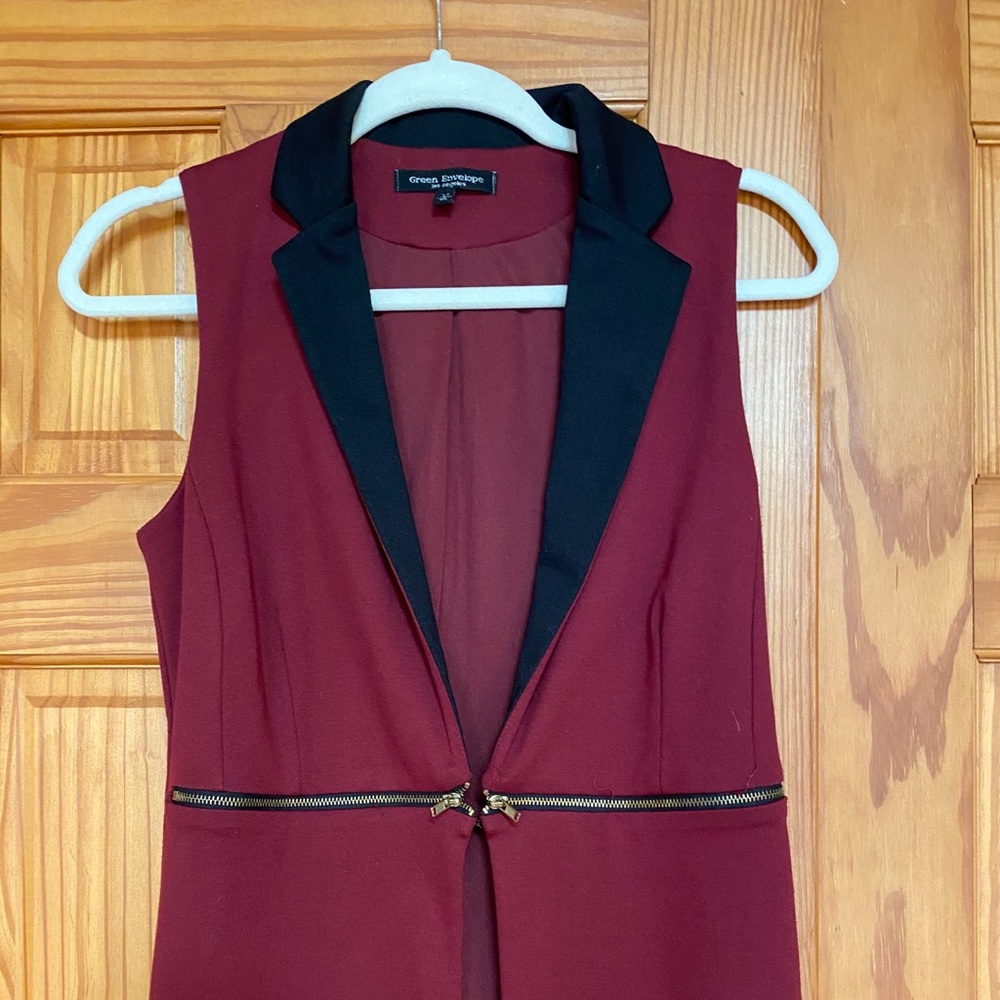 Burgundy Vest